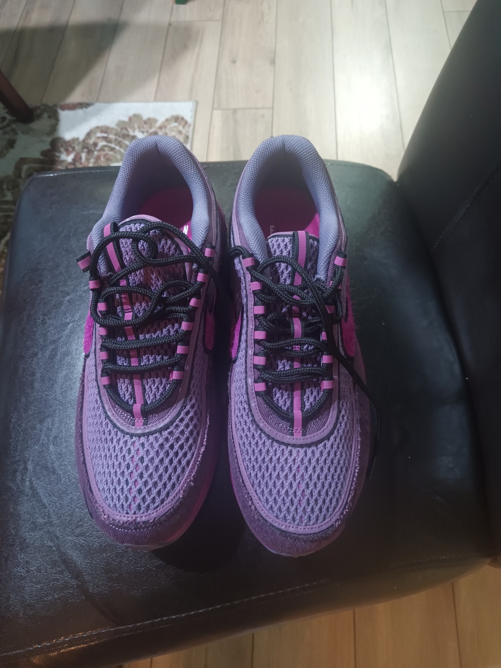 Nike Women’s Purple Mesh Zoom Athletic Sneakers with Pink Accents